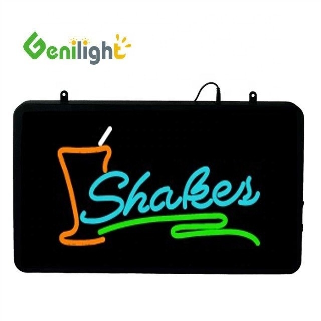56*33インチ パネルのサイズ Genilight LED NEON OPENサイン 室内広告に最適