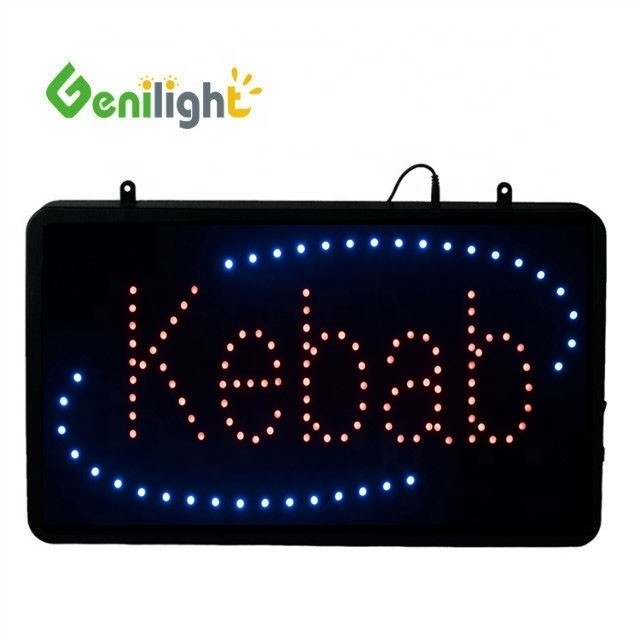 ジェニライト 室内 56*33cm 広告 ケバブ LED レターサイン ABS オープン・モールド フレーム