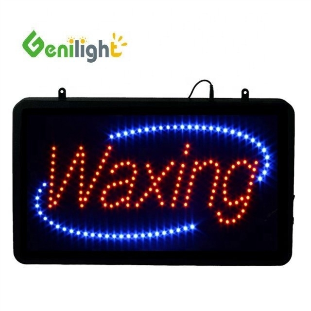 22*13インチ DC12V Genilight 室内 ワクシング 安全な電圧広告のためのアニメーション LED サイン