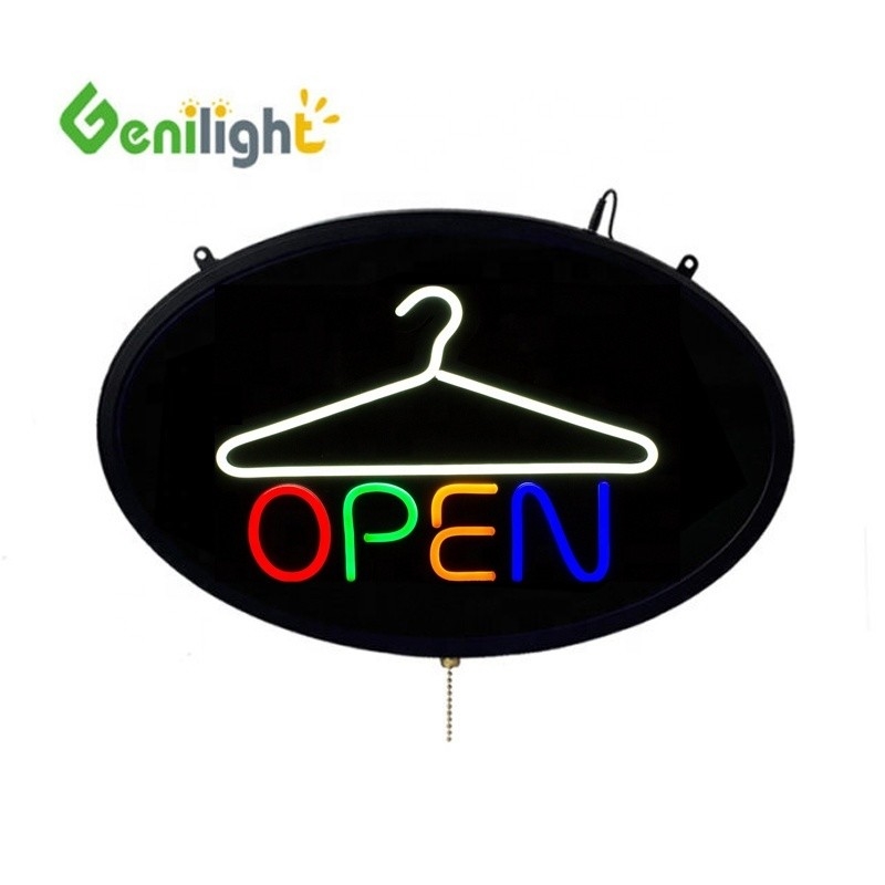 室内用ジェニライト オバル 58*36cm LED コートハンガー ピクセルピッチのネオンサイン