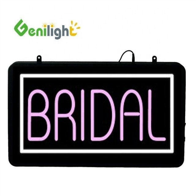 ABSオープン・モールド・アウトフレーム ジェニライト 56*33cm LED ブライダル ネオンサイン 結婚式のドレスショップ