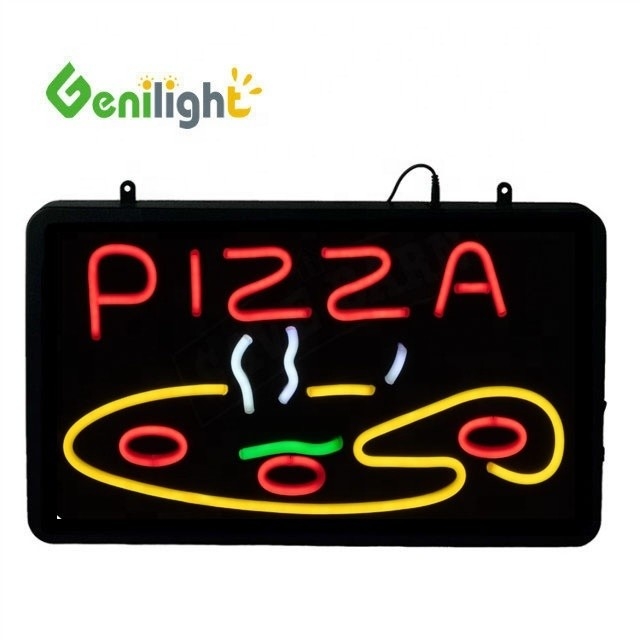 高解像度Genilight 22*13インチ ピザロゴ LEDネオンサイン
