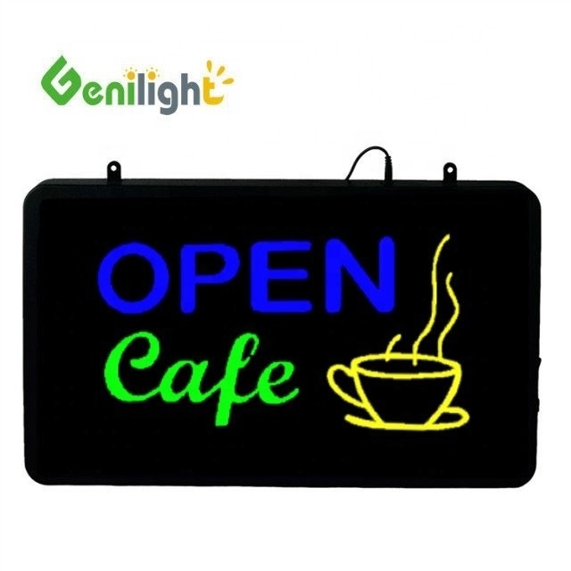 Genilight ハングスタイル クラシック アクリルバックパネル LED電気ネオンサイン カフェ