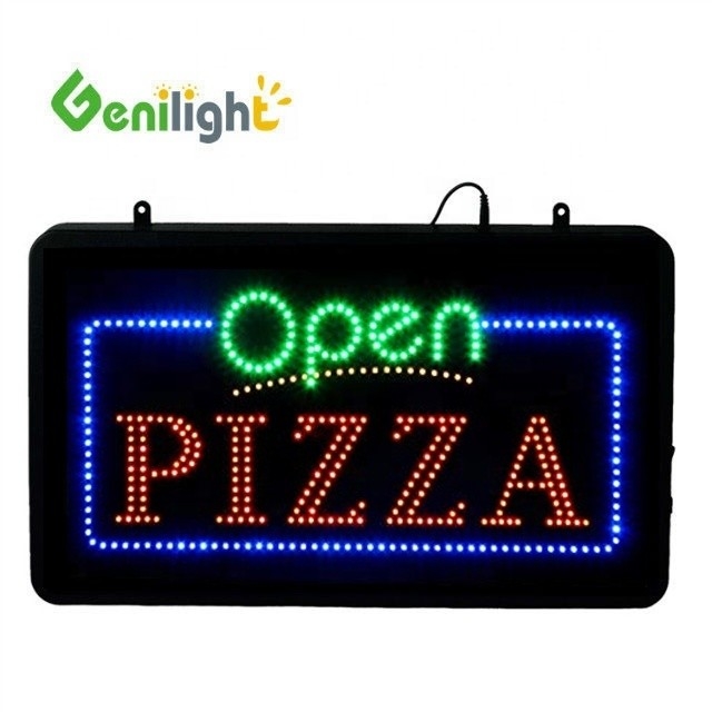 室内用Genilight用ABSオープン型LEDピザサイン 22*13インチDC12V CEとRoHS認証