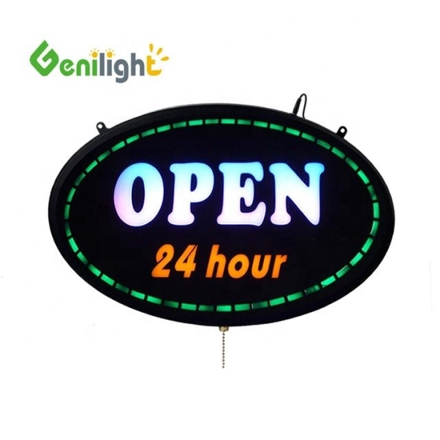 室内装飾 LEDサインボード 24時間オープン 5mm 亮度 LED